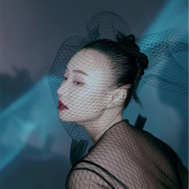 Grid veil photo props out of work Beauty is cheap and good to use