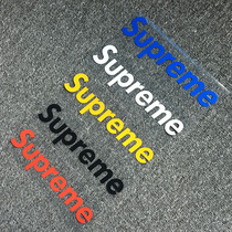 Supreme tide brand stickers personality creative reflective car stickers high-viscosity waterproof adhesive with transfer film two packs