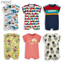 Spot UK Next men and women baby summer short-sleeved jumpsuit newborn jumpsuit baby cotton romper