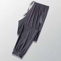 Outdoor quick-drying pants mens summer thin stretch stretch stretch climbing running leisure sports pants bundle feet