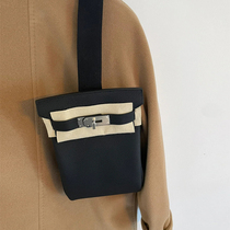 All steel hardware unisex h home chest bag leather togo first layer cowhide single shoulder diagonal bag hac a dos