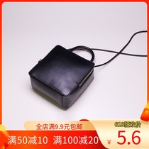 Carpenter diy leather bag paper sample handmade leather type drawing single shoulder bag inclined cross-pack women bag mini small square bag