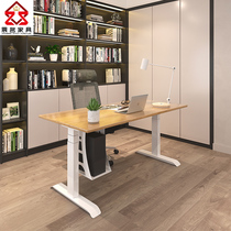 Electric lifting desk Solid wood desktop work desk Household desk Standing type intelligent lifting computer desk