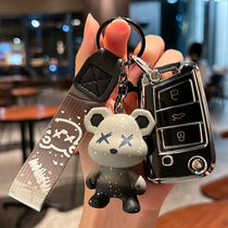 Suitable for Skoda Octavia pro key case female Speedy Xinrui Jingrui Keluoke Kodiak soft shell buckle bag