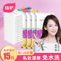 Plant care womens sanitary wipes clean the Yin clean the wet paper towels household small bags carry on sanitary sterilization