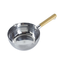 Snow Pot Aluminum Wooden Handle Thick Snow Pot Ching Hot Pot Gas Pot Boiling and Powder Pot Commercial Frying Pot Milk Pot