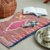 PentFair loft Indian co-designer imported handmade wool carpet bohemian powder geometry