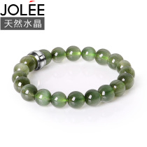 Jolee bracelet natural green hair Crystal cat eye hand string simple fashion jewelry for boyfriend husband birthday gift