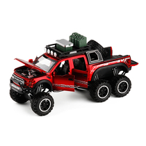 Raptor pickup truck Big Foot vehicle off-road vehicle alloy childrens toy car shock recovery car model ornaments
