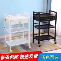 Small cart tool cart rack trolley tool cart black beauty plank hotel manicure shop beauty