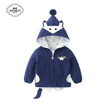 Baby coat 2021 Spring and Autumn New style baby girl baby hooded sweater cardigan year old