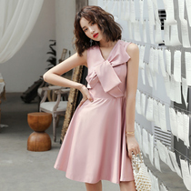 Pink Little Dress Women 2021 New Summer Slim Party Evening Dress Short Everyday Dress