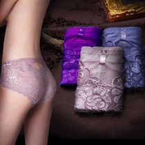 3-dress sexy transparent lace underwear female size seamless underpants middle waist breifs women underwear women inside