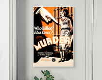 Murder Murder 1930 Hitchcock poster