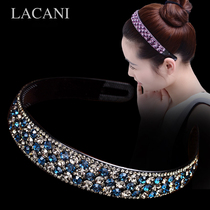 Korean hair accessories Rhinestone wide-brim hairband hairpin hairpin Simple temperament wild out elegant headband female headdress