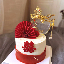 Phoenix Cake plugin in China - feng engagement and marriage rose baking plugin