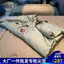 High-end 80 Lyocell Tencel Summer is summer air-conditioned and machine-washable double Ice Silk thin counter