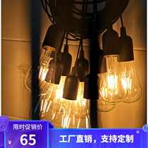  2021 Wedding Forest wedding Dragon Ball Chandelier Edison Bulb Chandelier Tungsten Bulb Background Window Decoration