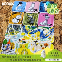 Japan imported Shanjia store Moomin moomin cartoon chopsticks Ceramic chopstick holder Spoon holder Chopstick holder Spoon holder