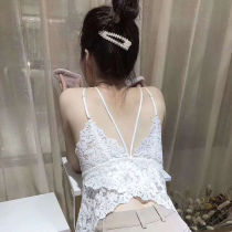 Thai latex breast pad lace beauty back camisole vest underwear womens bottom wearing Net red explosion chest bra small bra