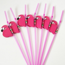 Creative straw Firebird slippers beauty flowers and other styles party bar straw shooting props