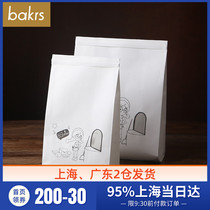 Open window toast bag 5pcs hand-painted Korean cartoon oil-proof bread biscuit food paper packaging bag size number