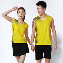 2021 New badminton clothes set short sleeve top pants skirt custom volleyball uniform team clothes table tennis women