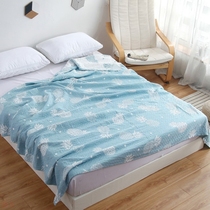 New cotton simple three-layer washed gauze air conditioning quilt summer cool quilt Japanese cover blanket cotton air conditioning blanket towel quilt