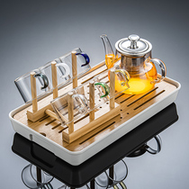 Glass teacup set kung fu tea set home Tea Tea Tea Tea Tea black transparent tea maker living room Japanese small set