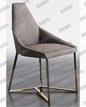 Nordic Simple Modern Stainless Steel Catering and Chair Restaurant Guest Chair Designer Reception Chair