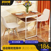 Folding table dining table Household small apartment dining room rental small dining table Simple dining table Portable stall convenient table