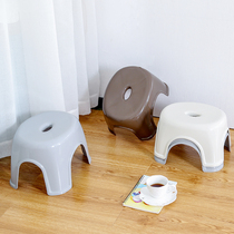 Day-Style Thickened Plastic Short Bench Living Room Swap Shoes Stool Creativity Home Children Tea Table Stool Adult Small Bench