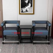  Seating room dedicated snooker room Leisure solid wood billiard hall viewing chair Metal linen club four viewing grandstand chair