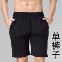 Silk Gtu Spring Summer Fitness Room Speed Dry Big Code Morning Run Sports Running Men Black 50% Loose Single Shorts