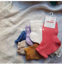 2 pairs of Spanish imported Condor baby children hollow short socks spring and summer cotton socks childrens mesh socks