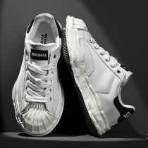 Dissolved shell head shoes men summer 2022 new male casual sports board shoes and female shell white shoes tide