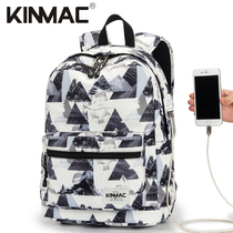 European and American large-capacity college students college style school bag laptop 15-inch tablet travel backpack for men and women