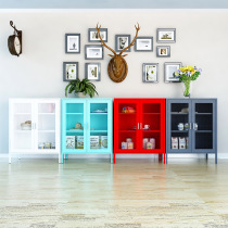 The large capacity of the balcony locker is the bedroom debris storage cabinet of the cabinet side of the modern kitchen of Northern Europe