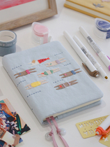 Handmade Diy Embroidered Handbooks Clothes A6 Handbooks Ben Lattes Ben Core Day Notebook Book Leather Homemade Book Cover