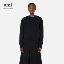 Ami Paris Womens New Early Spring Ami de Coeur Red Heart Sweatshirt