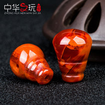 Natural ore South red Agate tee Buddha head body size set 108 Buddha beads Star Moon Bodhi diy jewelry