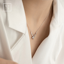Mrs. t Shen S925 sterling silver deer have your Japanese and Korean temperament simple elk necklace female Christmas New Year gift