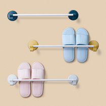 Toilet slipper rack wall-mounted toilet bathroom door to put cool drag shelf Suction wall-type shower placement shelf