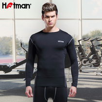 hotman heroic tights mens fitness running basketball quick-drying compression long sleeve high elastic mens sports tights