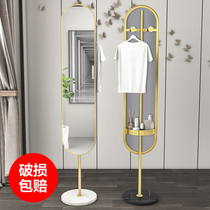 Full body wearing glasses on floor Home Nordic Wind girls Bedrooms Dormitory Clothing Shop Adolescent Girl Makeup Light Lavish Audition