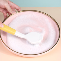 Long handle CLEANING BRUSH PAN BRUSH WITHOUT DIRTY HAND NOT STAINED WITH OIL WASH PAN COLLIDER COLOR DESIGN PAN BRUSH HEARTH BRUSH DOMESTIC CLEANING UTENSILS