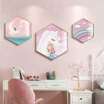 Sleeper painting male and female Wall love hanging cloth male back head can be child decoration painting landscape painting hotbed Wall child room owner suit Xin