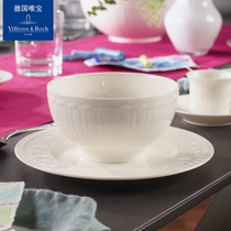 villeroyboch German meritocratic ceramic rice bowls Dining Bowls bas-reliefs classical single Contest Linne