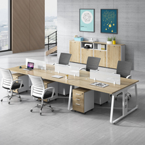 Staff desk 2 4 6 people simple modern double work station screen staff table and chair combination office furniture