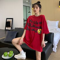 Internet Red Port Wind Letter Chic Short Sleeve T-Shirt Female Summer 2020 New Korean Version Loose 100 Hitch Surge Blouse